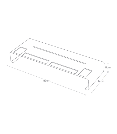 Podstavec pod monitor Frame 3306, černý YAMAZAKI