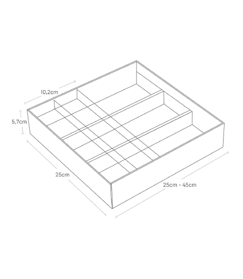 Organizér na příbory Tower 3383, černé YAMAZAKI