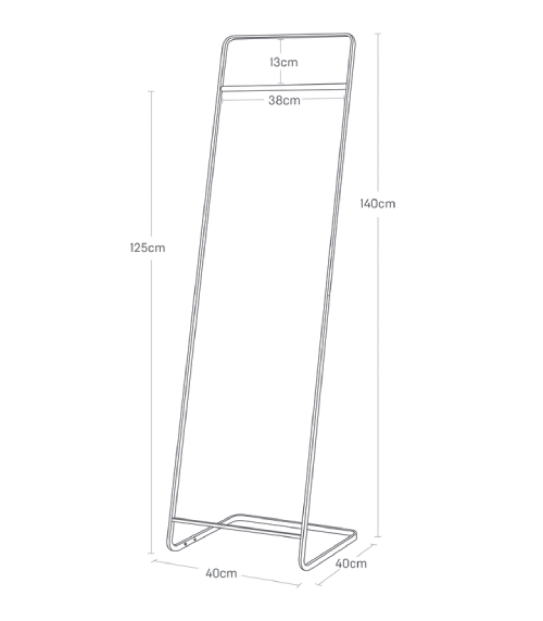 Stojací věšák na ramínka Tower 7671, bílý YAMAZAKI