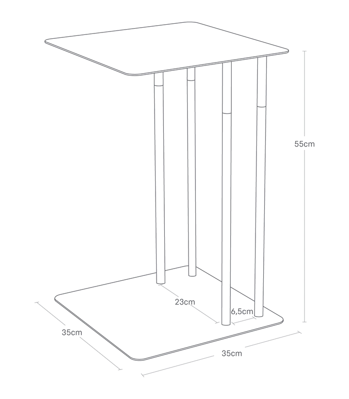 Boční/zásuvný Plain 4803, bílý YAMAZAKI