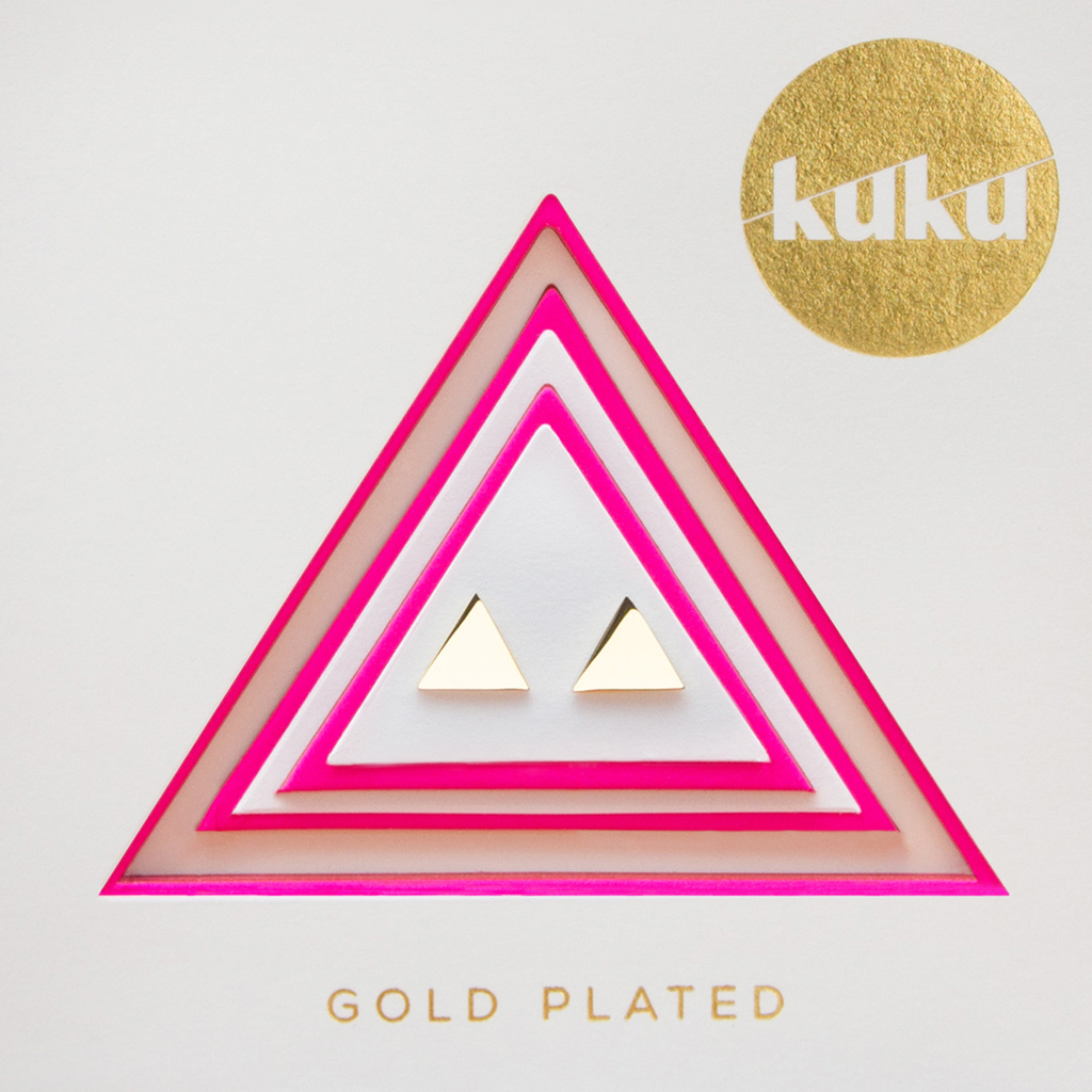 Náušnice Kuku EAR3G Triangle SUCK UK