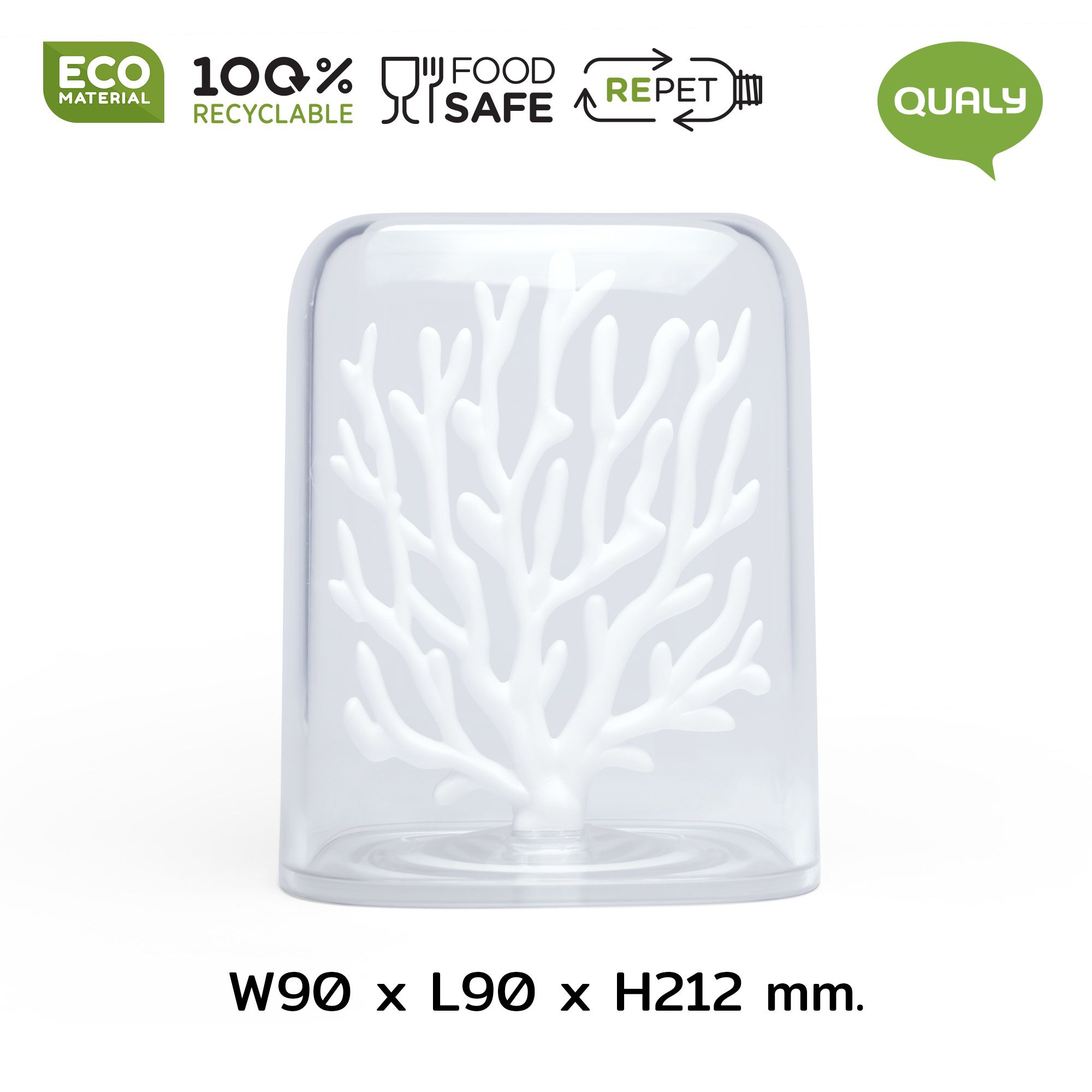 Zásobník/stojánek na šperky Coral 10336, bílý QUALY DESIGN