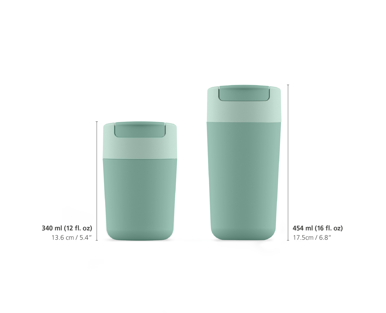 Hrnek cestovní s hygienickým uzávěrem Sipp Travel Mug 81130, 454ml, zelený