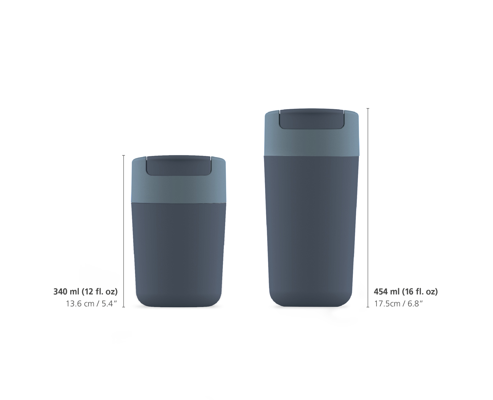 Hrnek cestovní s hygienickým uzávěrem Sipp Travel Mug 81132, 454ml, modrý JOSEPH JOSEPH