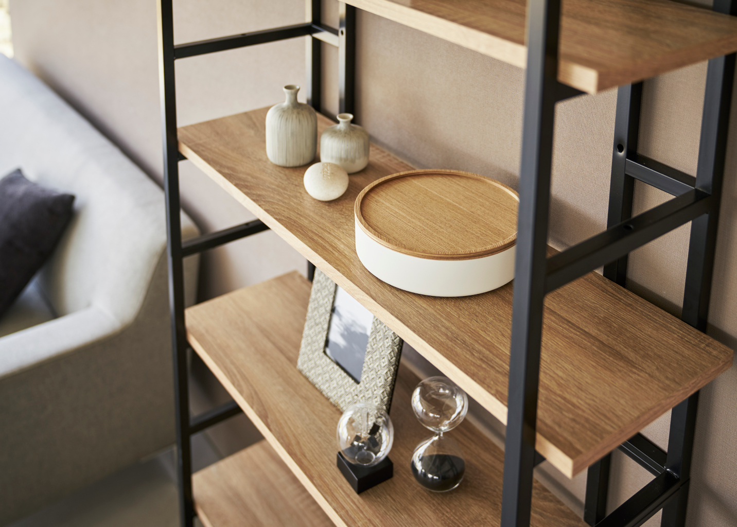Úložný box Rin 5801, nízký, bílý YAMAZAKI