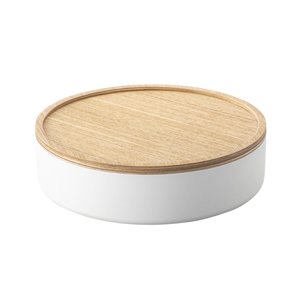 Úložný box Rin 5801, nízký, bílý YAMAZAKI
