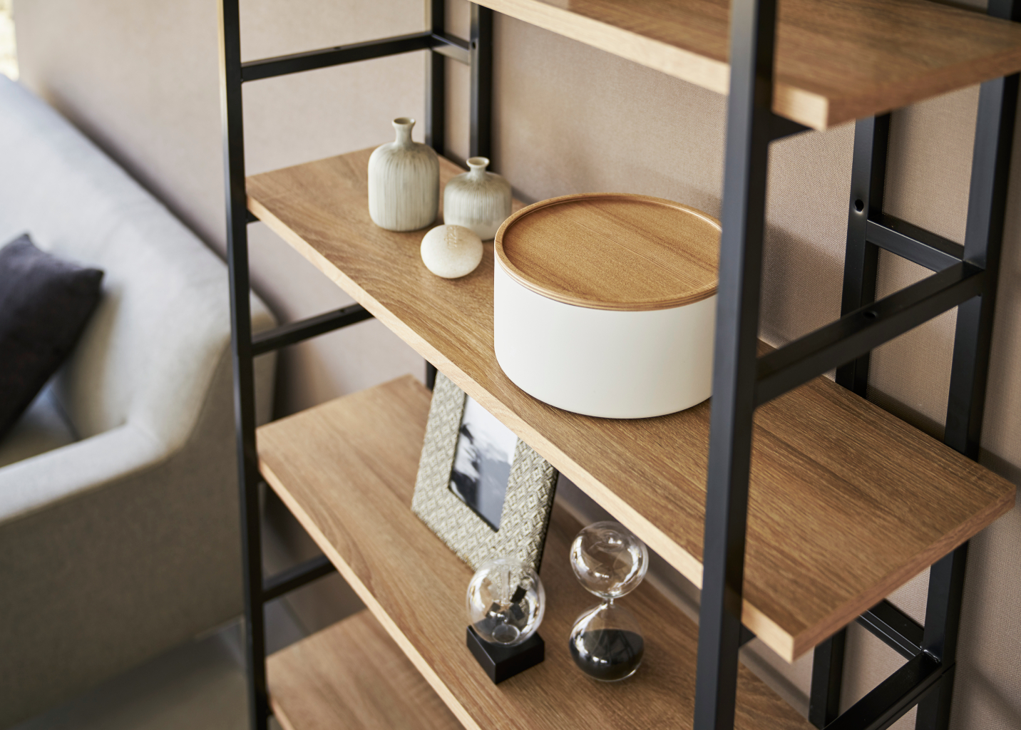 Úložný box Rin 5803, vysoký, bílý YAMAZAKI