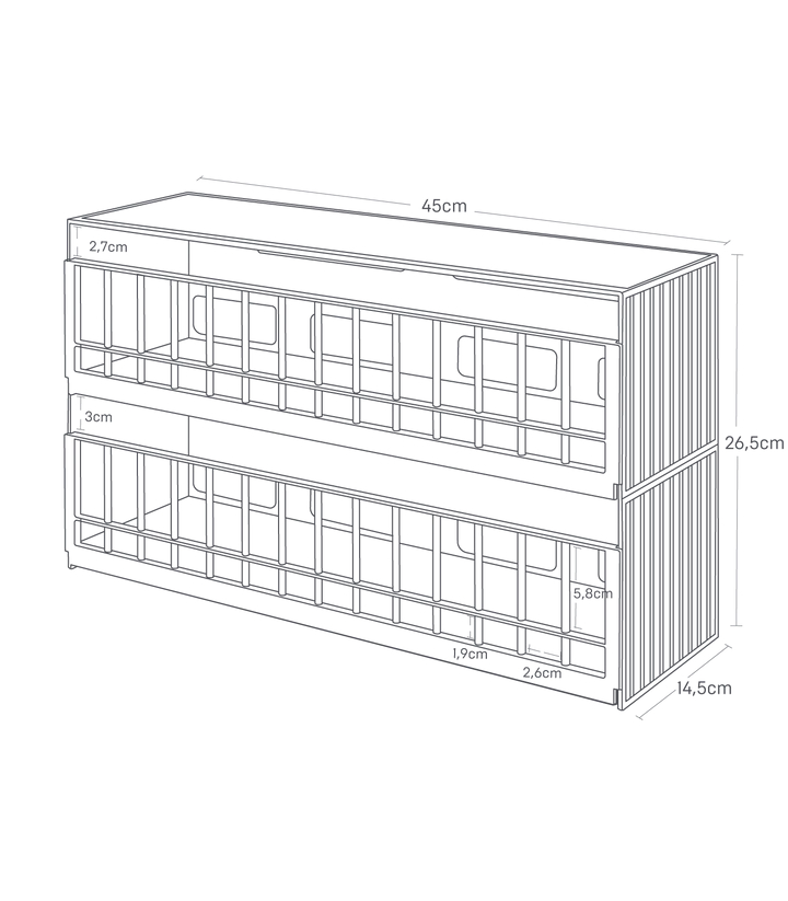 Úložný box na hračky Tower 5809, zelený YAMAZAKI