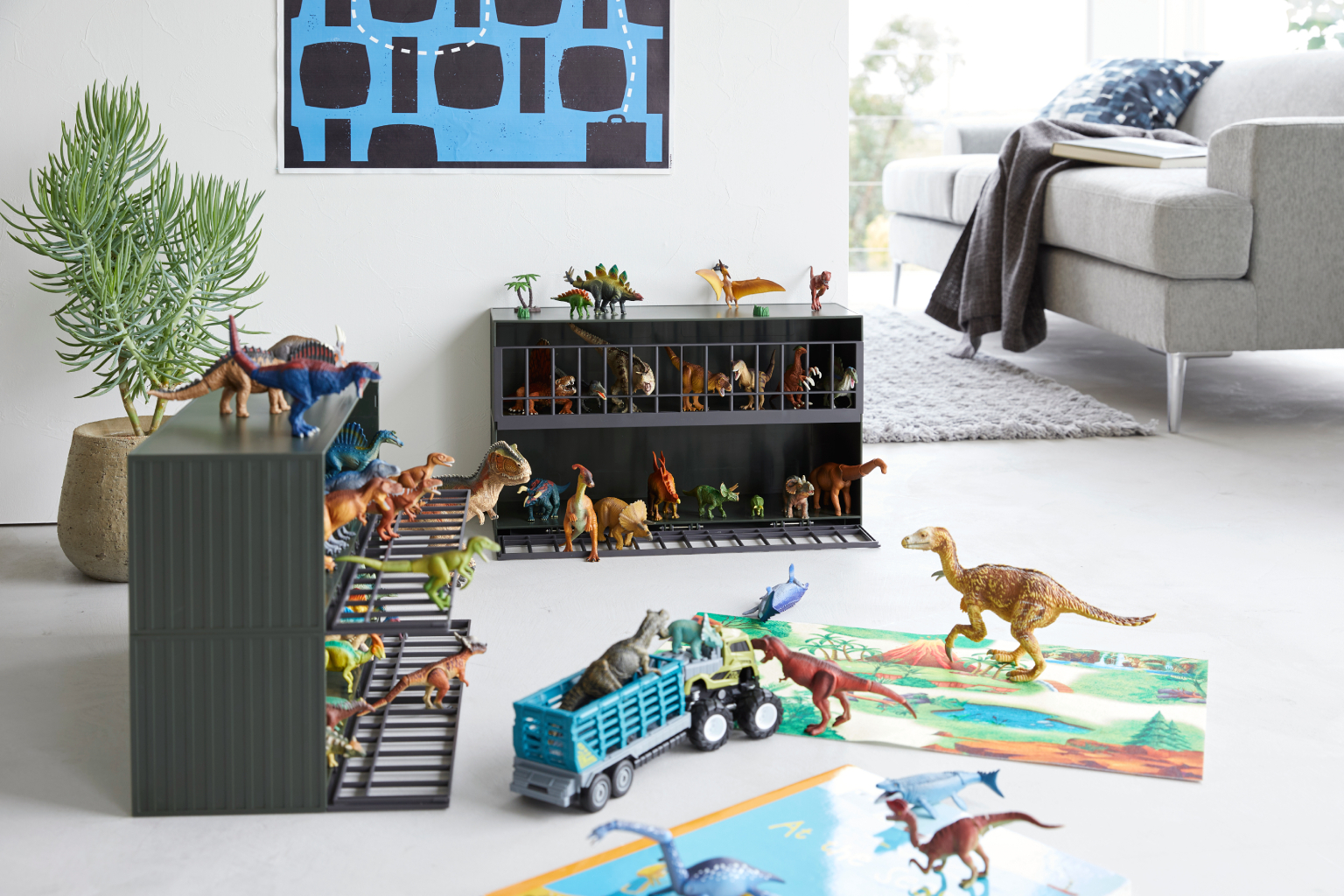 Úložný box na hračky Tower 5809, zelený YAMAZAKI