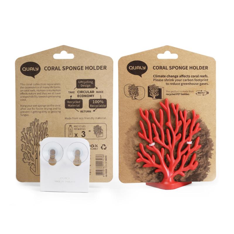 Držák na houbu Coral 10335WH, bílý QUALY DESIGN