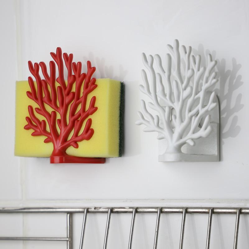 Držák na houbu Coral 10335WH, bílý QUALY DESIGN