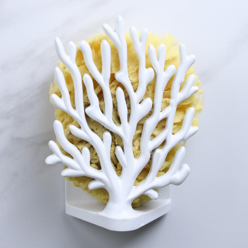 Držák na houbu Coral 10335WH, bílý QUALY DESIGN