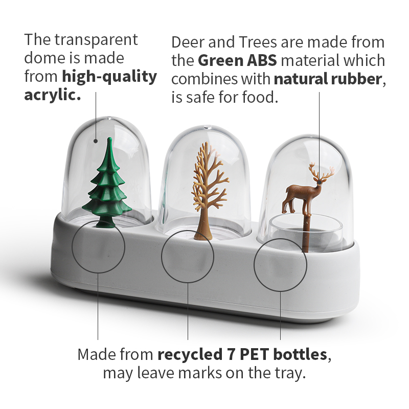Slánka s pepřenkou a stojánkem na párátka Forest 10382 QUALY DESIGN