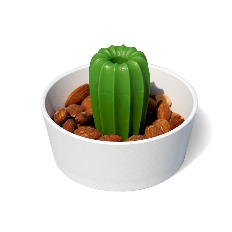 Miska na snack Cacnuts 10284, bílá/zelená QUALY DESIGN