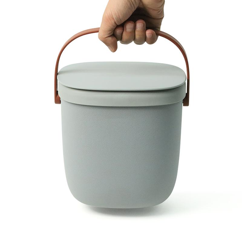 Nádoba na kompostovatelný odpad Foody 10379GY, 3,5L, šedá QUALY DESIGN