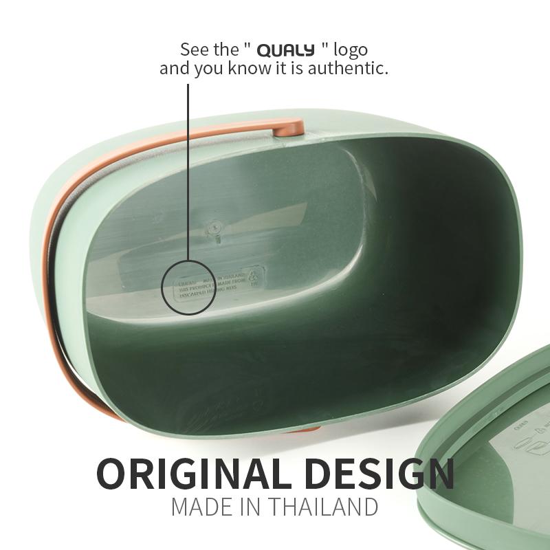 Nádoba na kompostovatelný odpad Foody 10380GN, 7L, zelená QUALY DESIGN