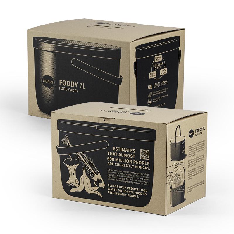 Nádoba na kompostovatelný odpad Foody 10380GN, 7L, zelená QUALY DESIGN