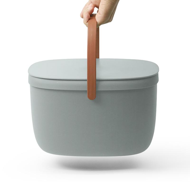 Nádoba na kompostovatelný odpad Foody 10380GY, 7L, šedý QUALY DESIGN