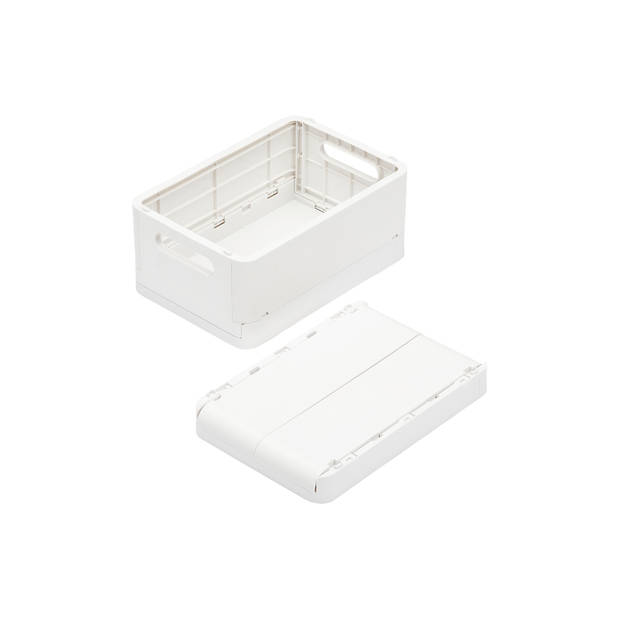 Střední skládací úložný box Joe 38 M, 12x27x19cm, bílý FŌRMA