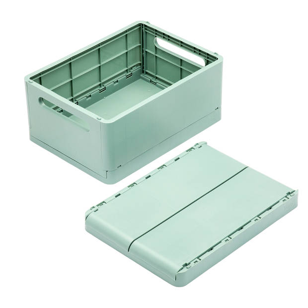 Střední skládací úložný box Joe 39 M, 12x27x19cm, šedozelený FŌRMA