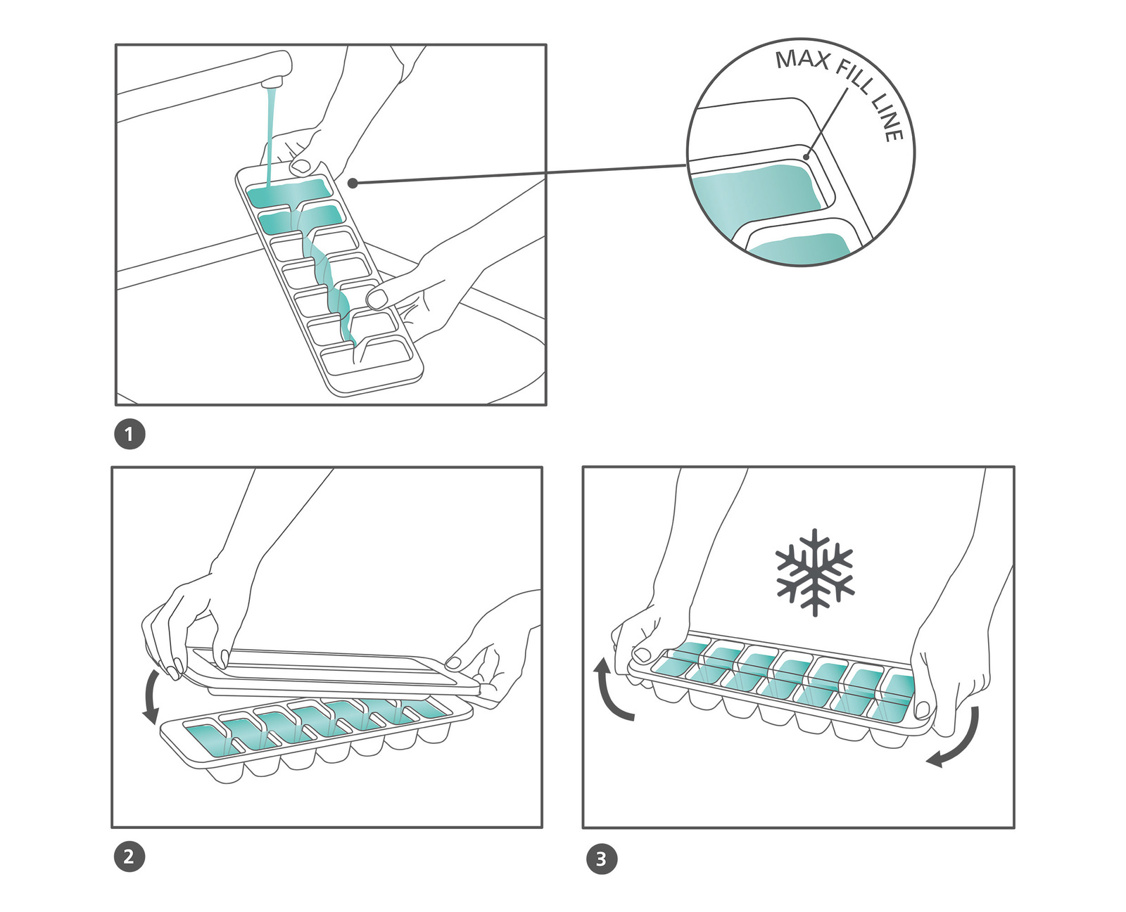 Sada - formy na led Easy-fill 20197, 2ks JOSEPH JOSEPH