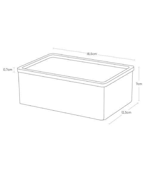 Úložný box Rin 5166, černý YAMAZAKI