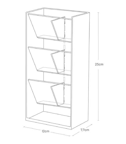 Kosmetický organizér Tower 5604, černý YAMAZAKI