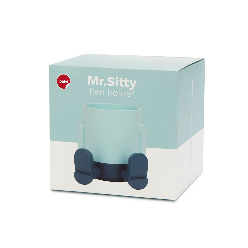 Stojánek na tužky Mr.Sitty 27748, modrý BALVI