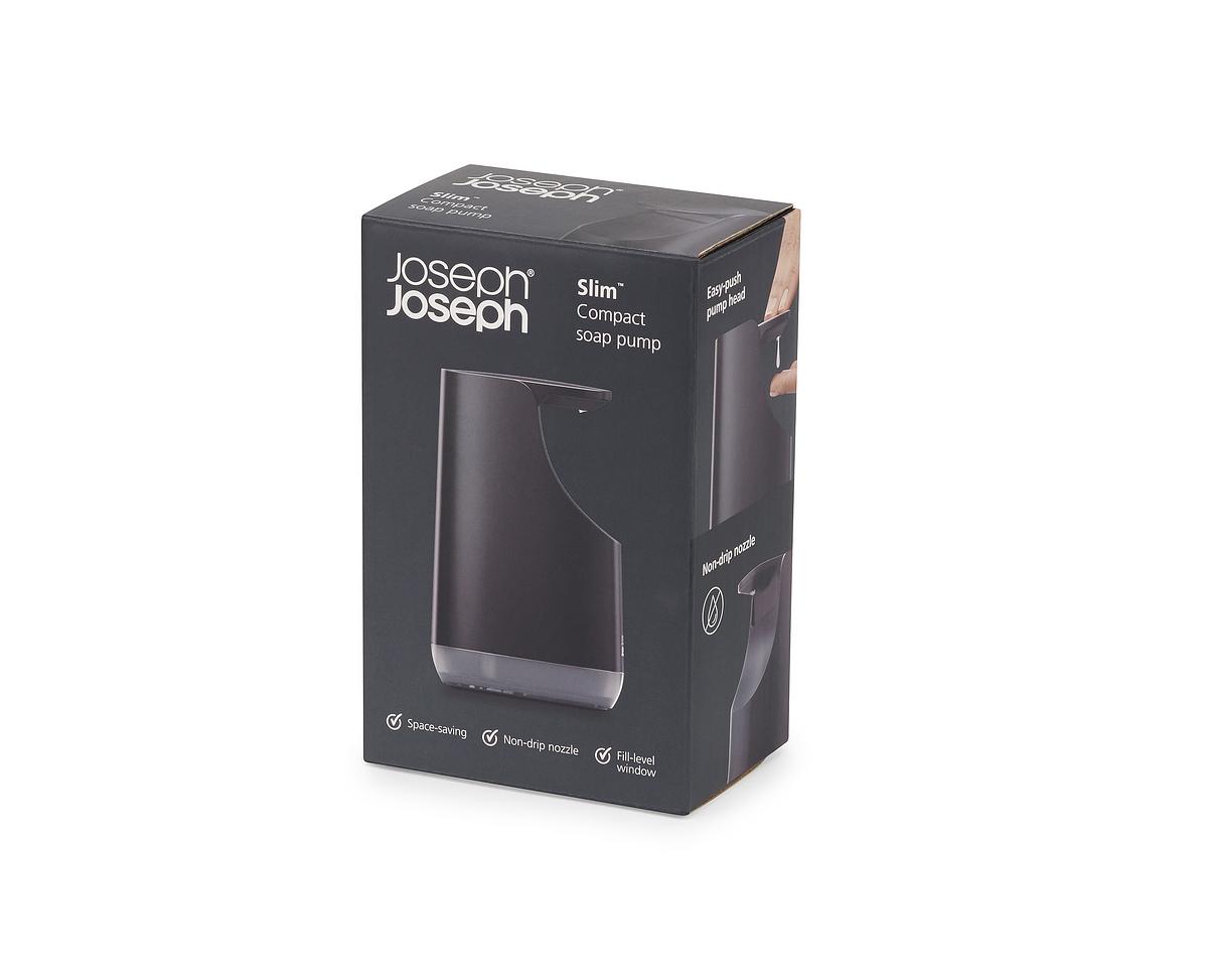 Dávkovač mýdla Slim 70602, 350ml, černý JOSEPH JOSEPH