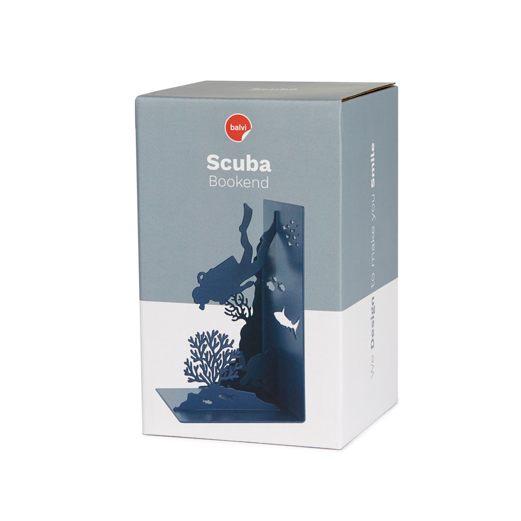 Knižní zarážka Scuba 27906, modrá BALVI