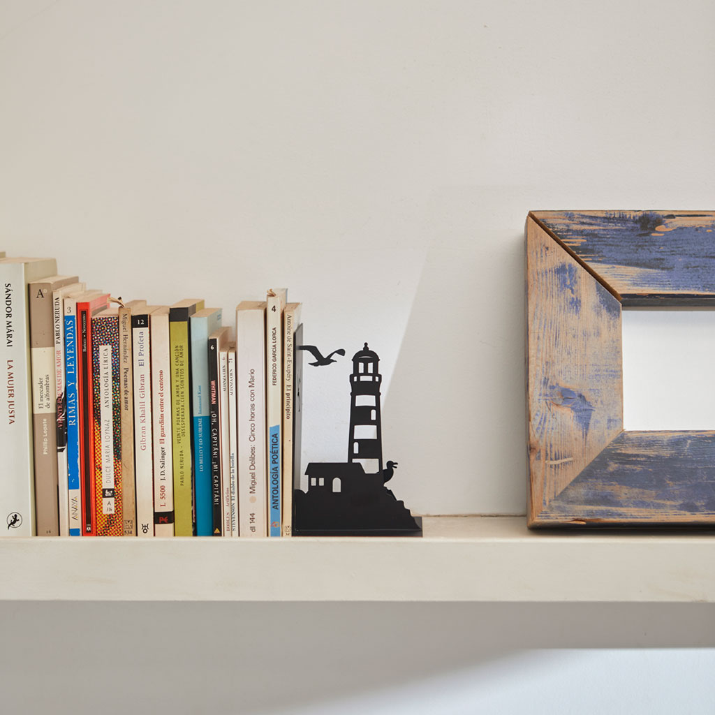 Knižní zarážka Lighthouse 27909, černá BALVI