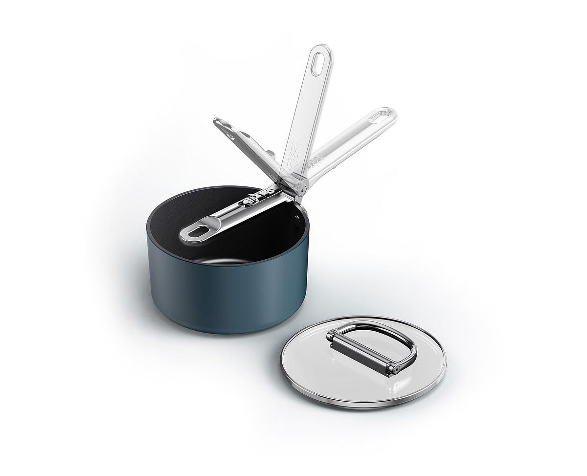 Rendlík s pokličkou Space 45037, 15cm, nepřilnavá keramika, skládací madlo JOSEPH JOSEPH