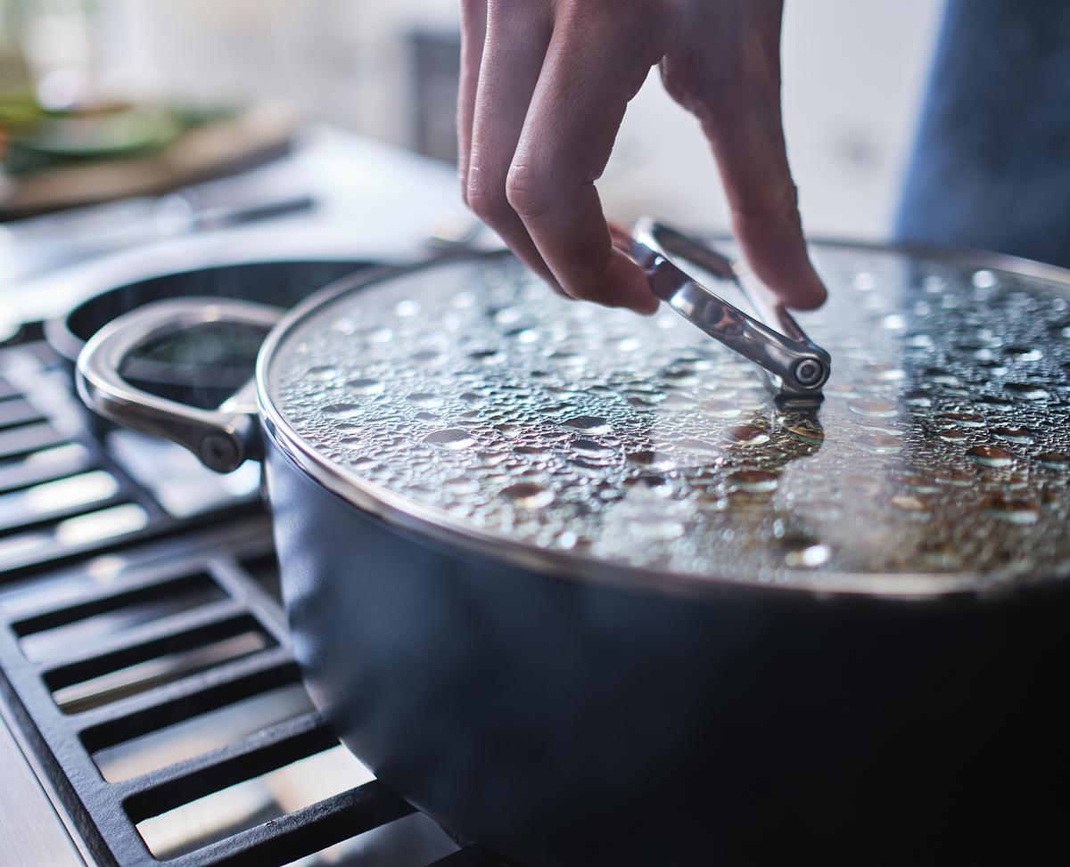 Pánev s pokličkou Space 45044, 28cm, nepřilnavá keramika, skládací madlo