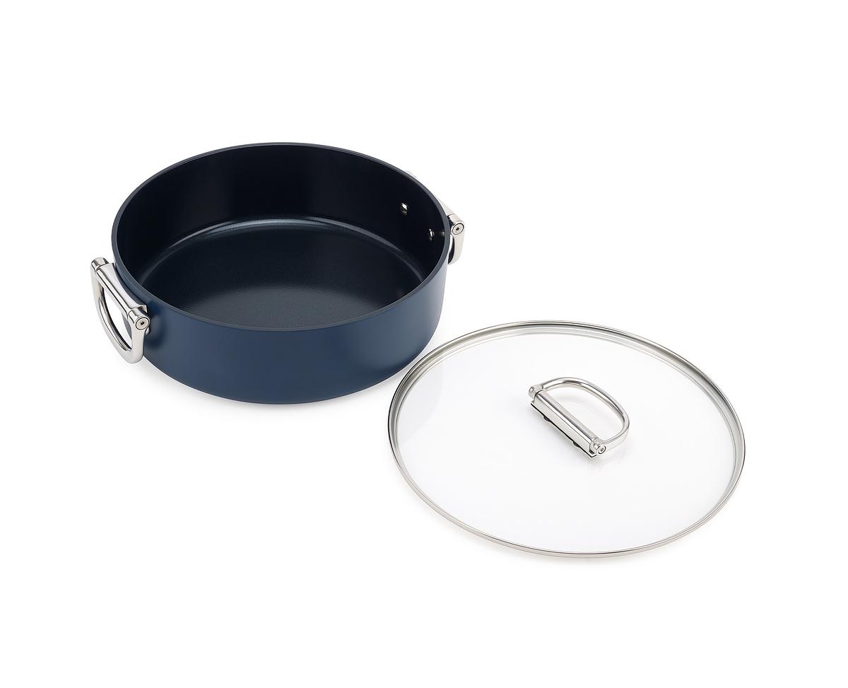 Kastrol Space 45046, 28cm, nepřilnavá keramika, skládací madla