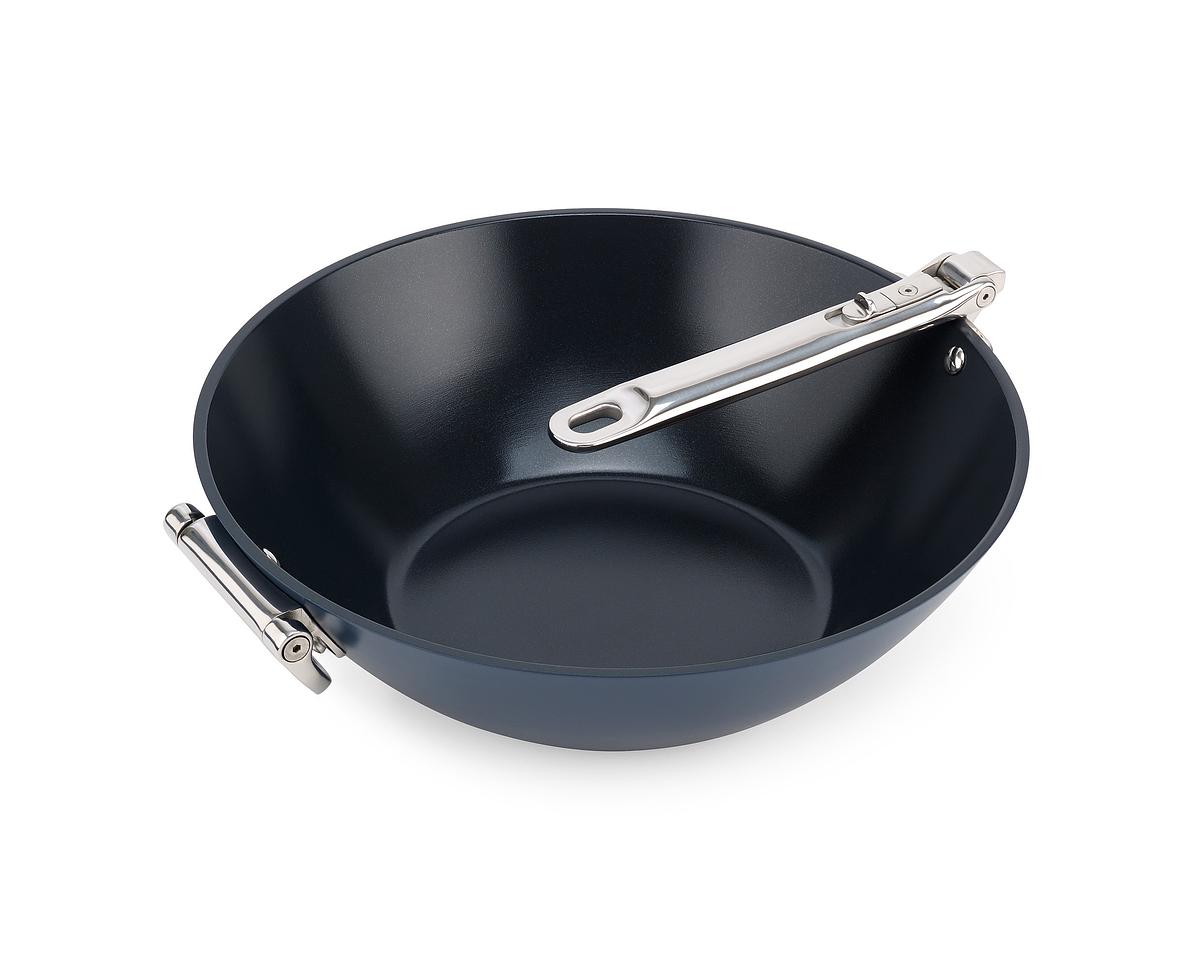 Wok Space 45048, 32cm, nepřilnavá keramika, skládací madla