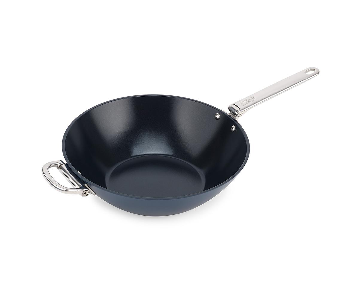 Wok Space 45048, 32cm, nepřilnavá keramika, skládací madla