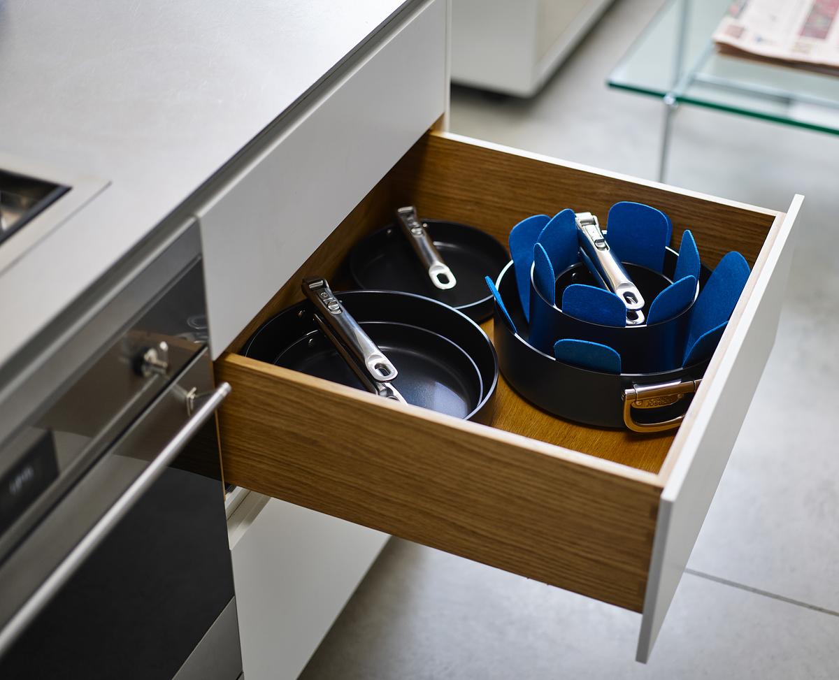 Sada rendlíků Space 45049, 3ks, nepřilnavá keramika, skládací madla