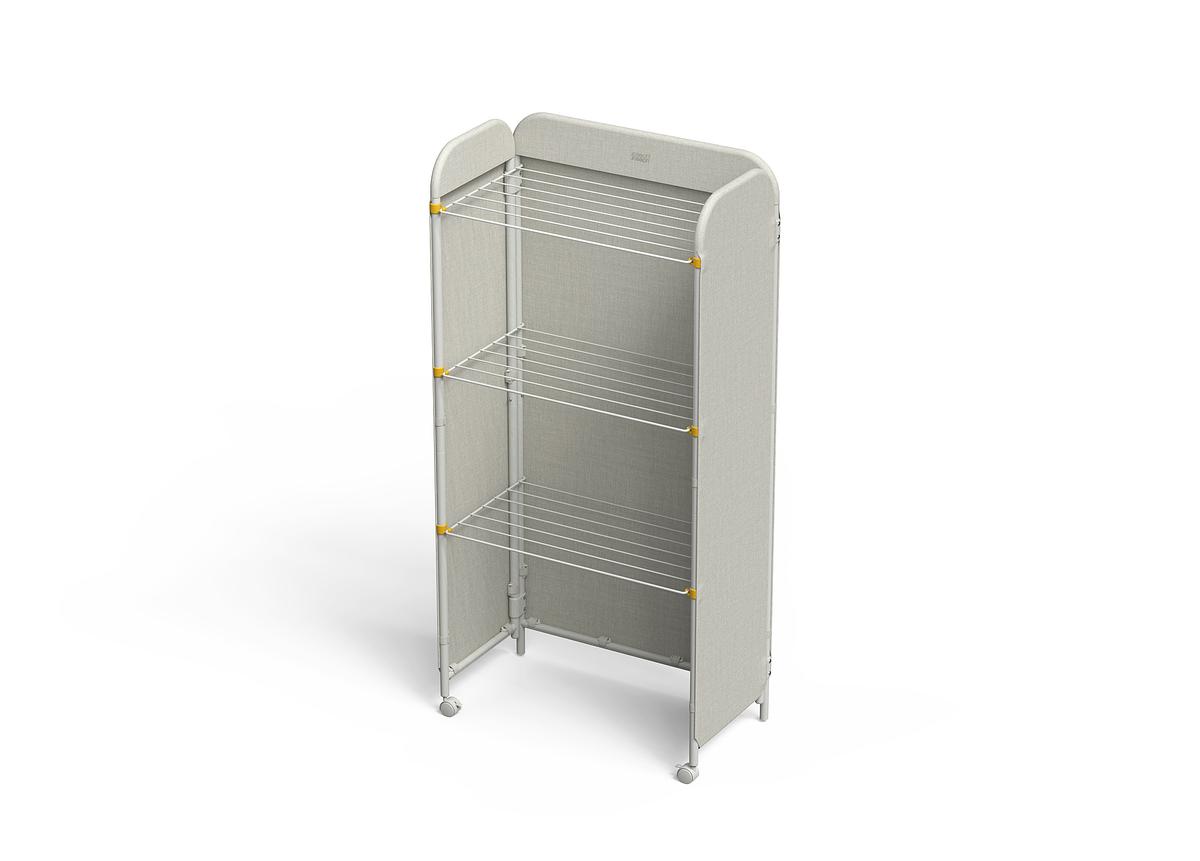 3-patrový interiérový sušák prádla Eclipse, ecru