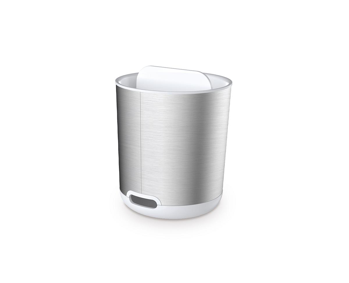 Stojánek na kartáčky Duo Steel Caddy 70607, malý, nerez/bílý JOSEPH JOSEPH