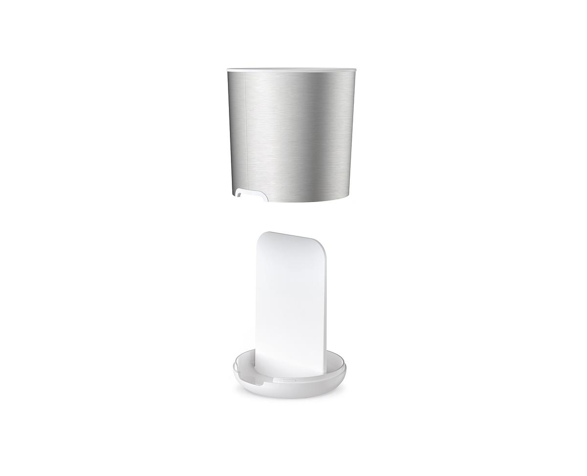 Stojánek na kartáčky Duo Steel Caddy 70607, malý, nerez/bílý JOSEPH JOSEPH