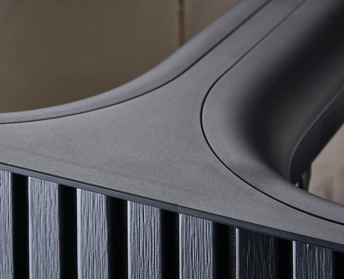 Koš na prádlo Tota Luxe 5000005, bambus/90l, černý JOSEPH JOSEPH