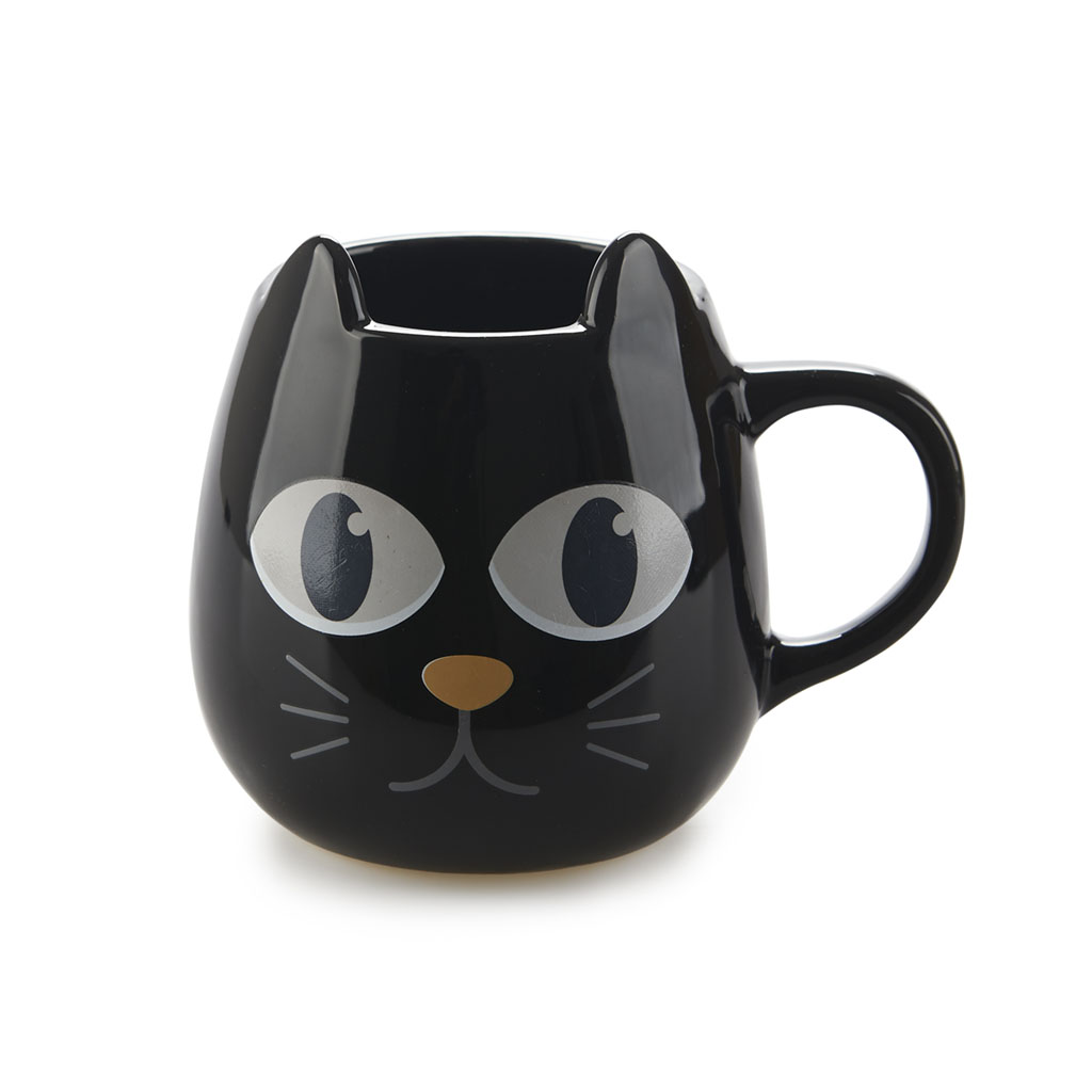 Hrnek Wake Cat 27590, černý