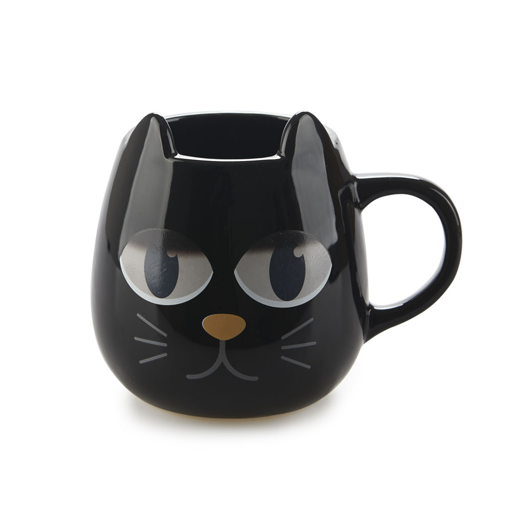 Hrnek Wake Cat 27590, černý