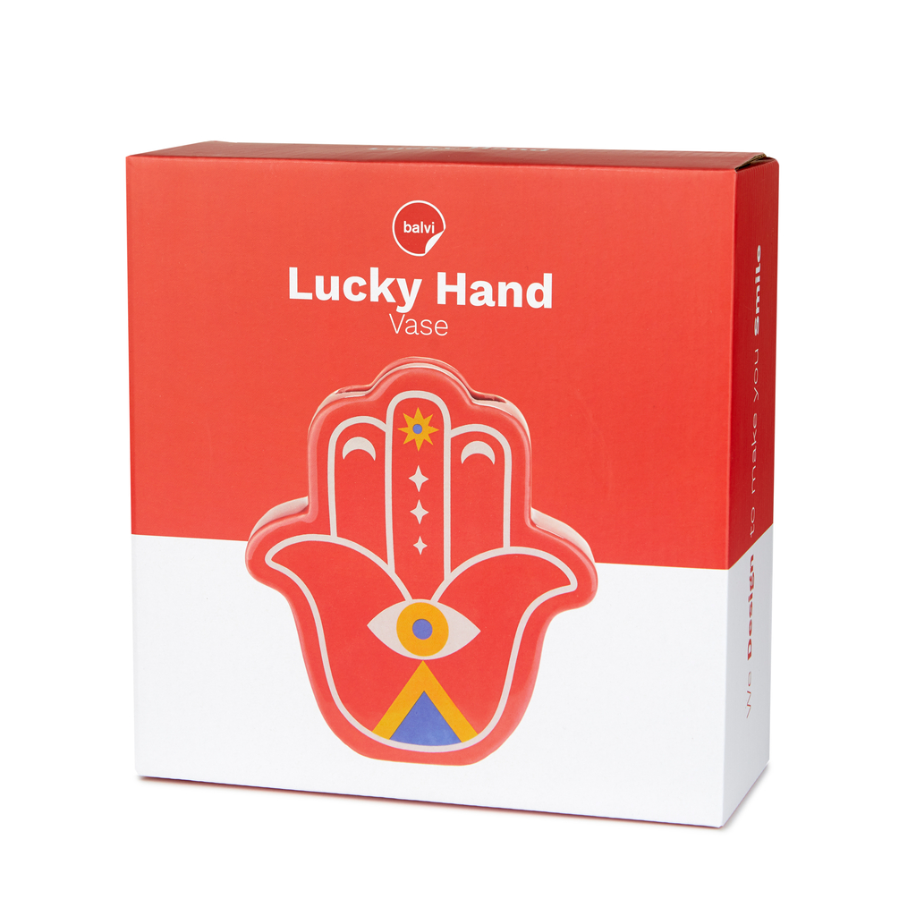 Váza Lucky Hand 27918, červená