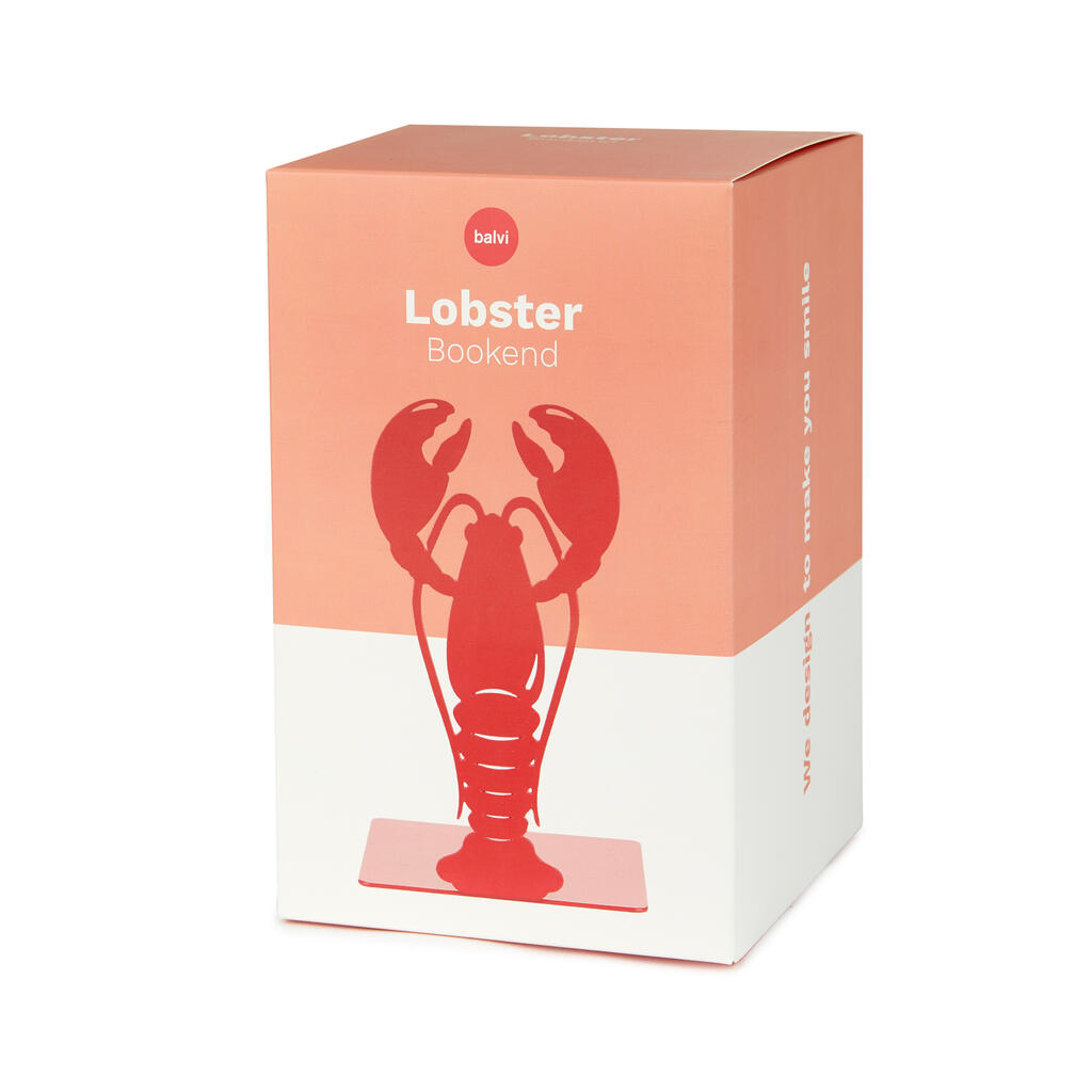 Knižní zarážka Lobster 28080, červená