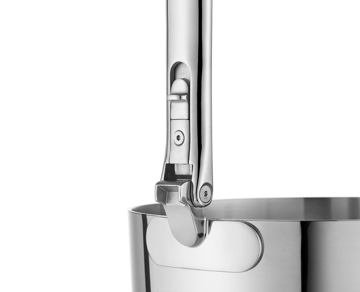 Sada nádobí Space Steel 1000033, 6ks, nerez, skládací madla