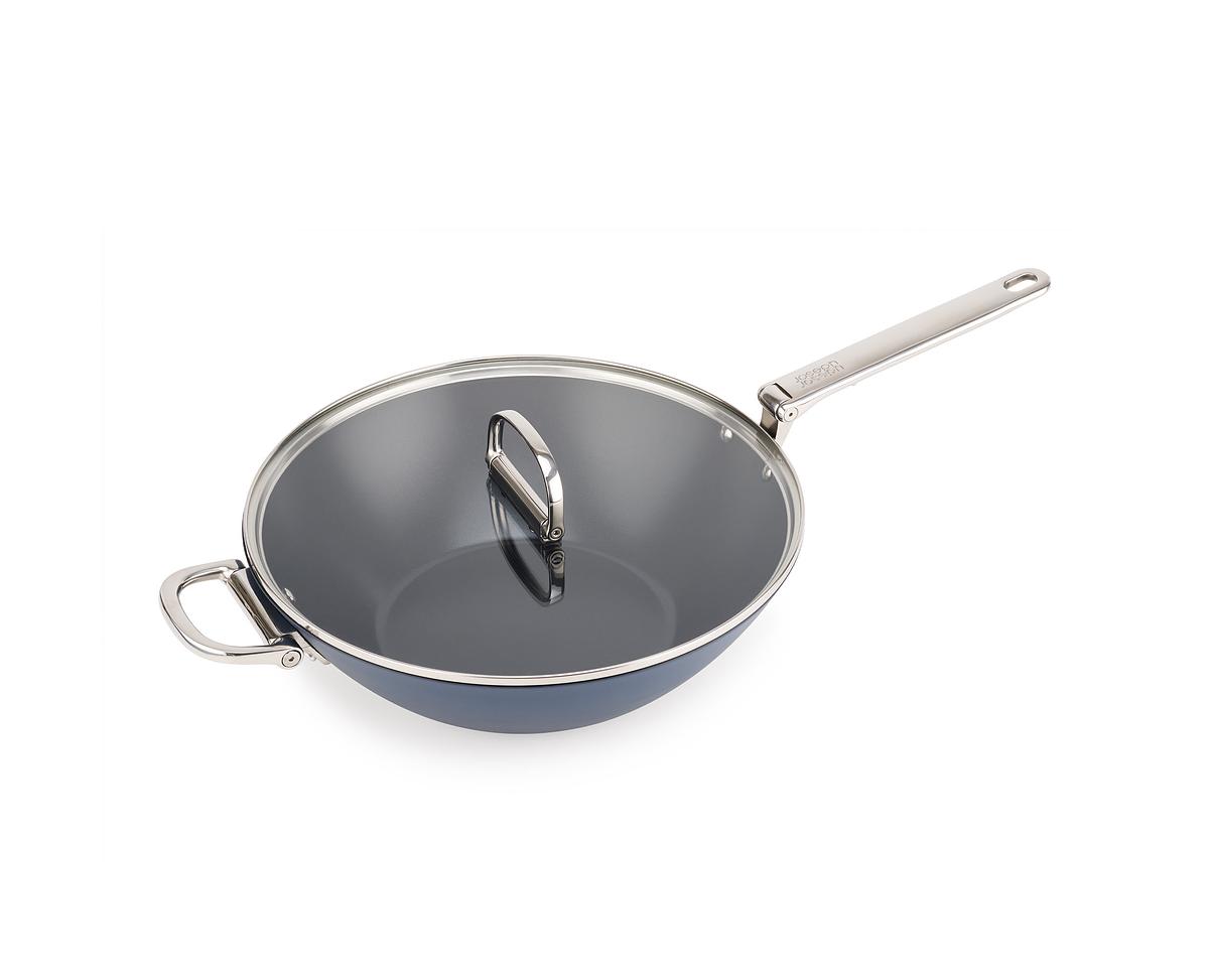 Wok s pokličkou Space Non-Stick 1000035, 32cm, nepřilnavá keramika, skládací madla
