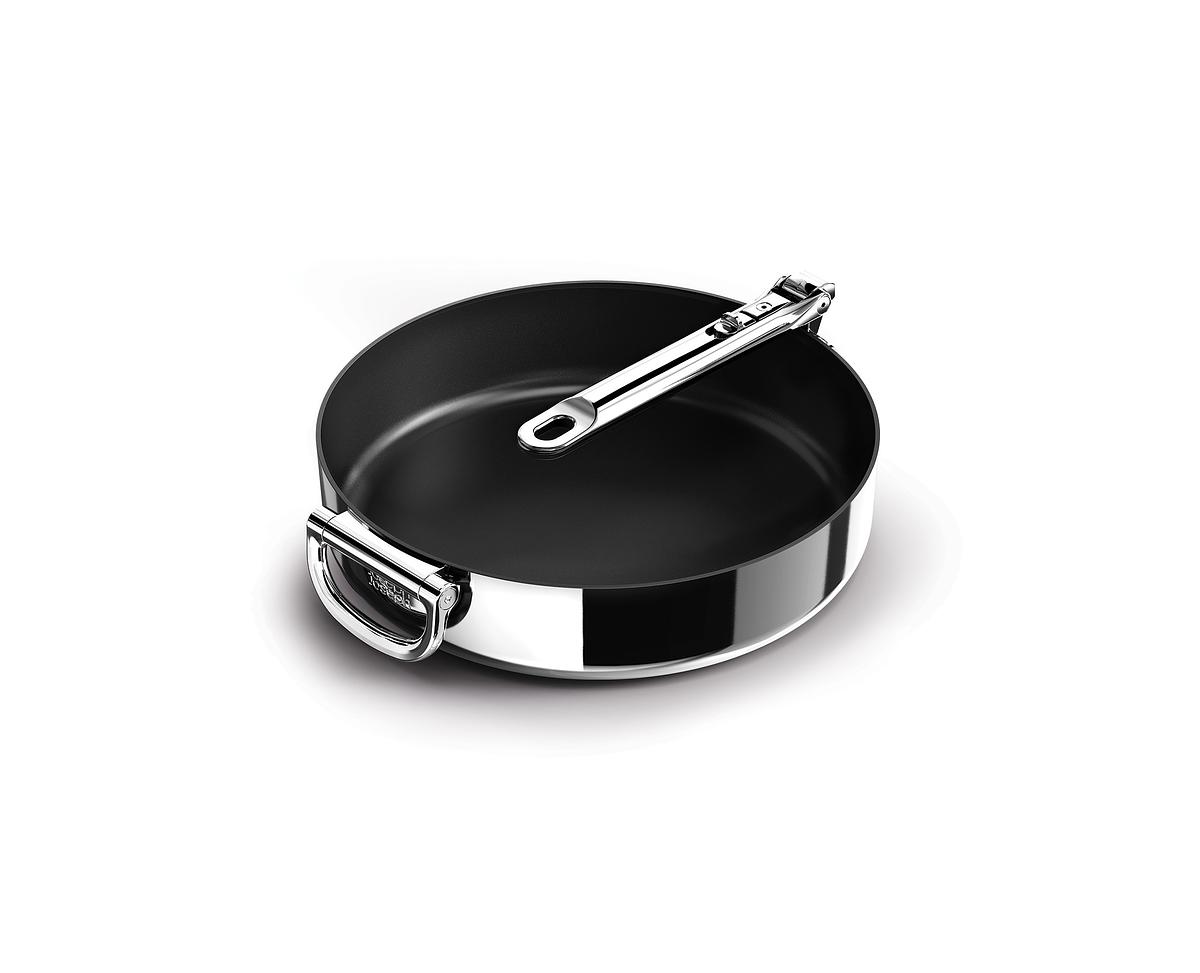 Pánev Space Steel Non-Stick 1000057, 28cm, nerez/nepřilnavá keramika, skládací madlo