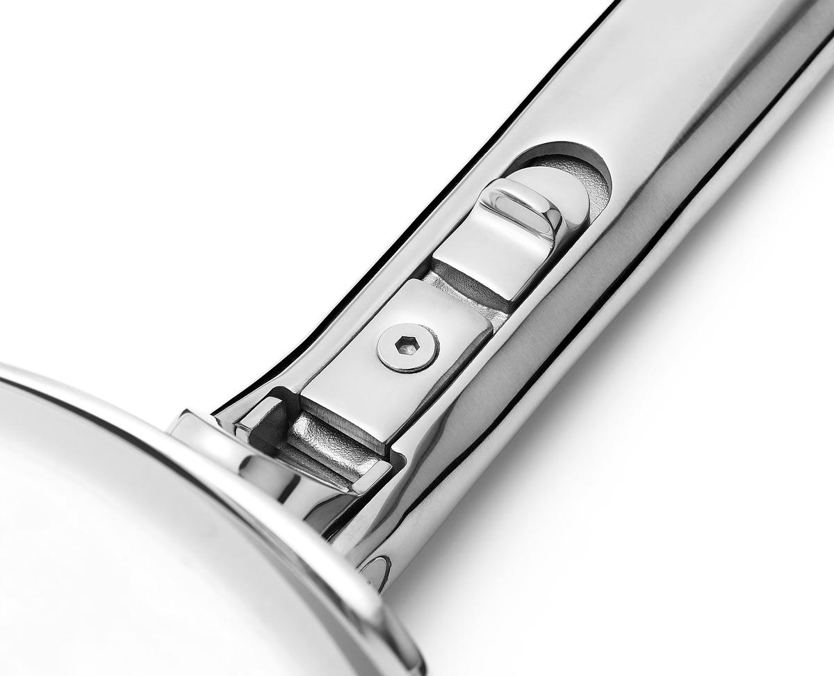 Pánev Space Steel Non-Stick 1000057, 28cm, nerez/nepřilnavá keramika, skládací madlo