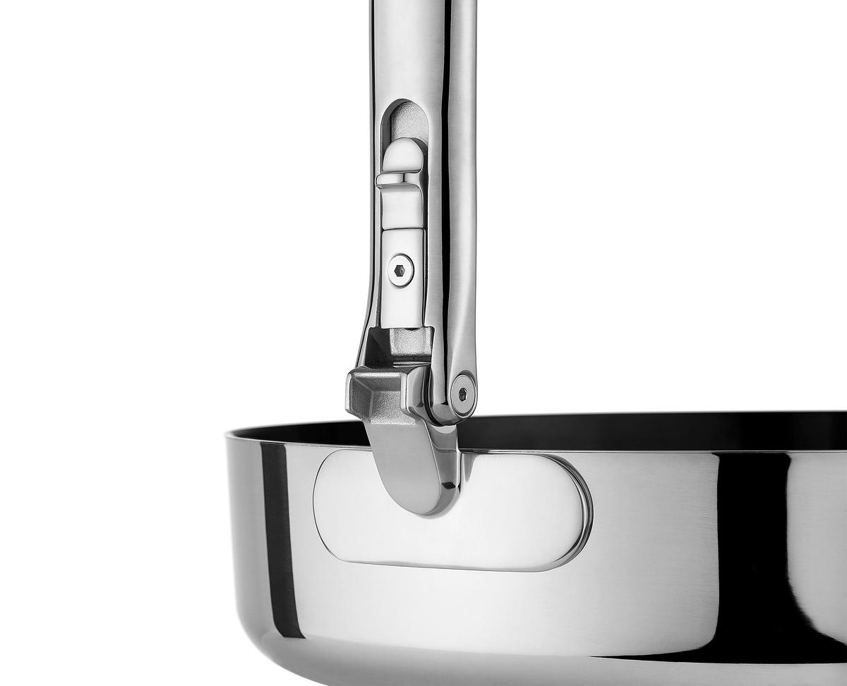 Pánev Space Steel Non-Stick 1000057, 28cm, nerez/nepřilnavá keramika, skládací madlo